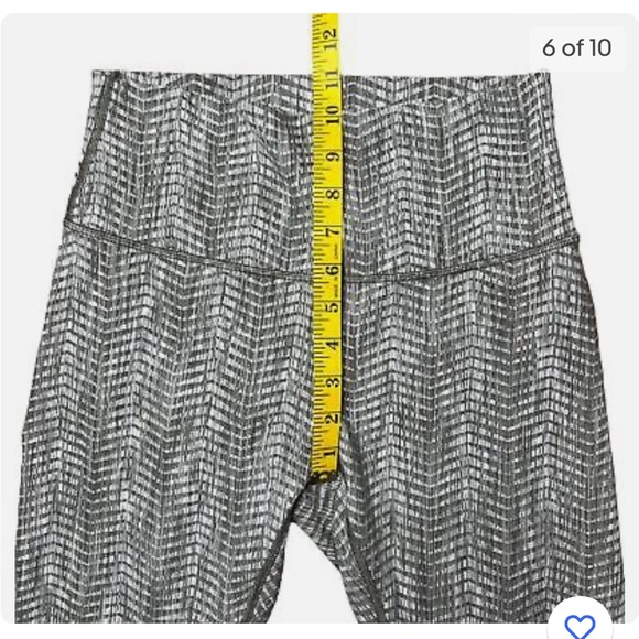 Lululemon Wunder Under Crop High Rise Leggings Womens Grey Full-On Luon 21" Sz 4 - Picture 11 of 12